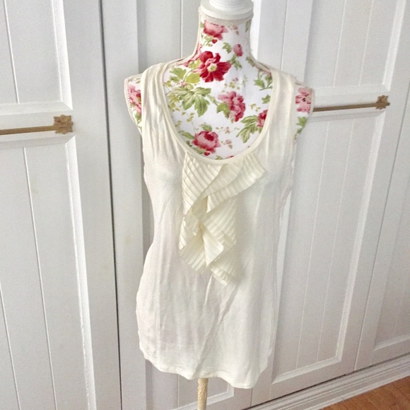 Ann Taylor Ivory Dressy Tank - Picture 2 of 6